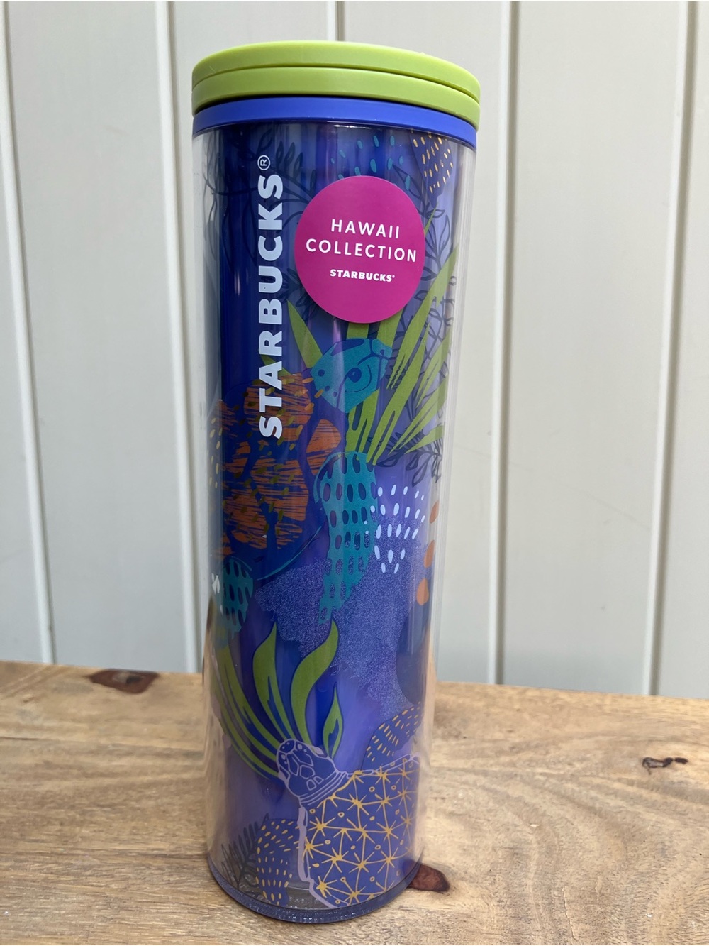 Starbucks Hawaii Collection travel cup collectible 2017 under the sea NWT